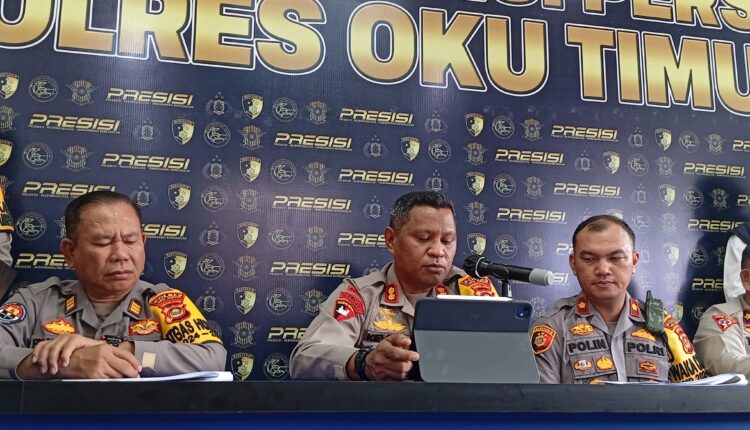 Pers rilis akhir tahun 2024 Polres OKU Timur