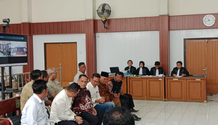 Saat sebelas orang saksi dihadirkan dipersidangan PN Tipikor Palembang.