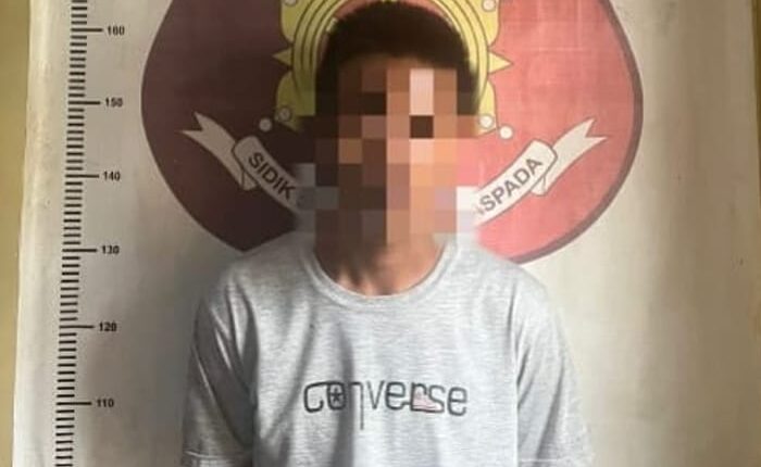 Pelaku penganiayaan berat saat diamankan Polres OKI.