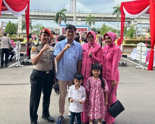 Anggota Polrestabes Palembang yang mendapatkan kenaikan pangkat
