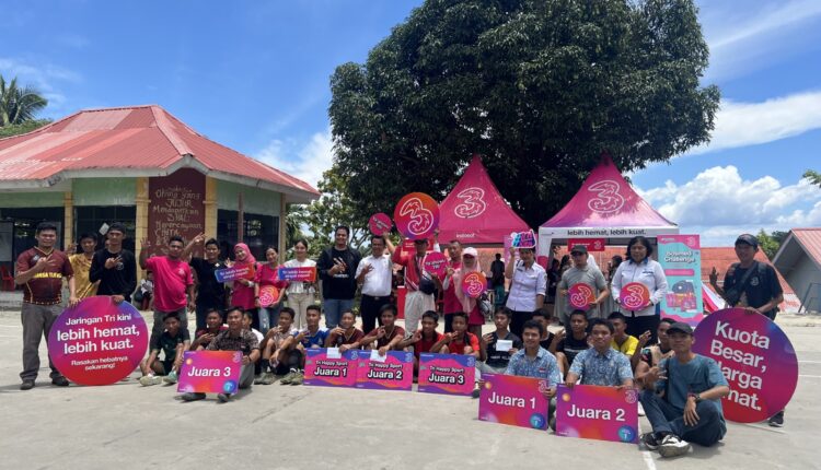 Tri Sumatera hadirkan pembelajaran digital dan sportivitas di Nias Selatan.