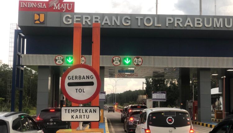 Pintu Gerbang Tol Prabumulih. (Foto: Dokumen Hutama Karya)