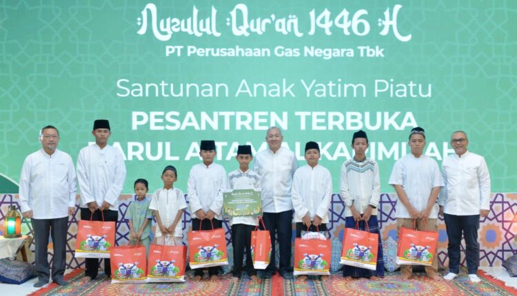 Berbagi kebahagiaan di Bulan Suci Ramadhan 1446 H, PGN beri santunan CSR 10.541 anak yatim.