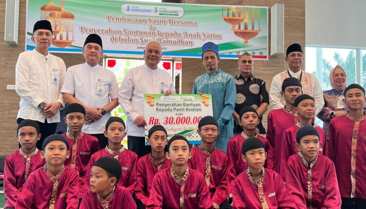 Bank Sumsel Babel ajak kebersamaan di Bulan Ramadhan, gelar pembacaan Yasin dan santunan anak yatim.