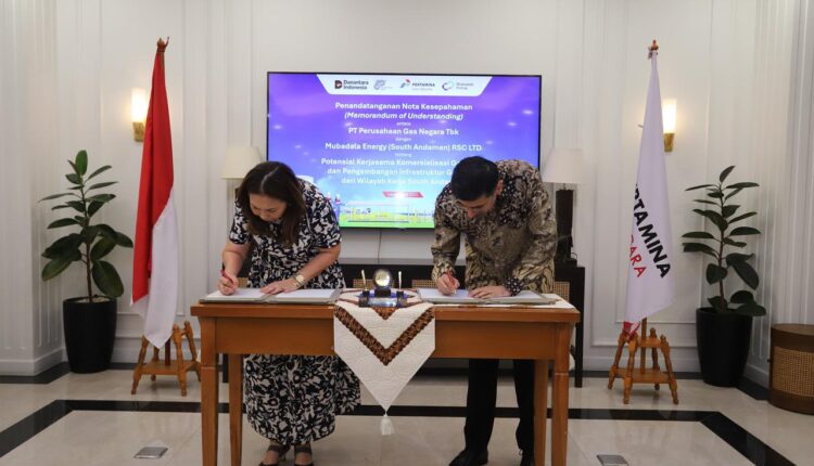 PGN dan Mubadala Energy jajaki potensi pasokan gas dari Blok Andaman.