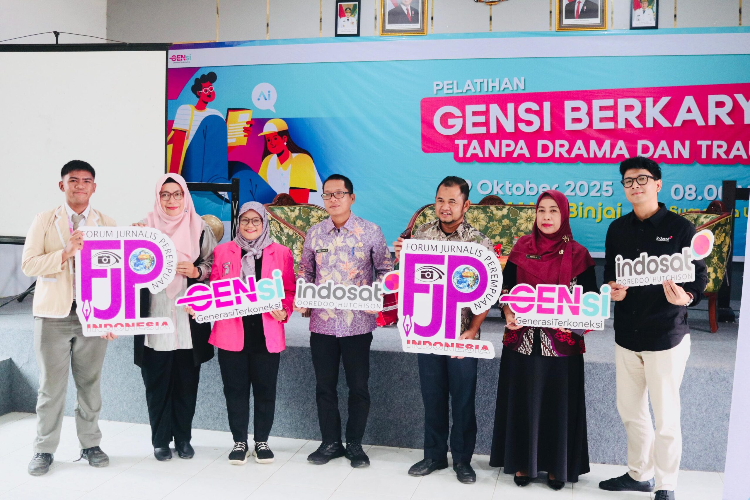 Indosat dan FJPI Sumut dorong literasi digital untuk pelajar perempuan lewat workshop literasi digital GenSi.
