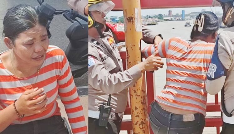 Dua anggota Satlantas Polrestabes Palembang menggagalkan upaya bunuh diri seorang Ibu Muda dari Atas Jembatan Ampera.