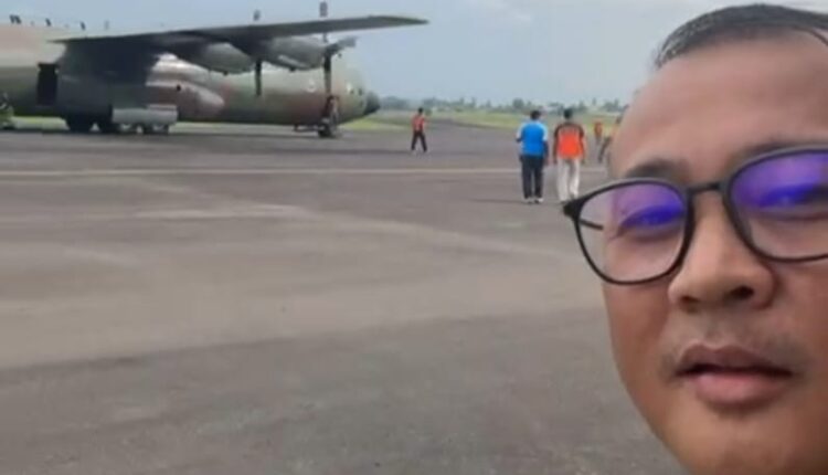 Sebanyak 10,8 ton bantuan sembako dikirim bagi korban bencana di Aceh, Sumatera Barat dan Sumatera Utara menggunakan pesawat Hercules milik TNI AU.