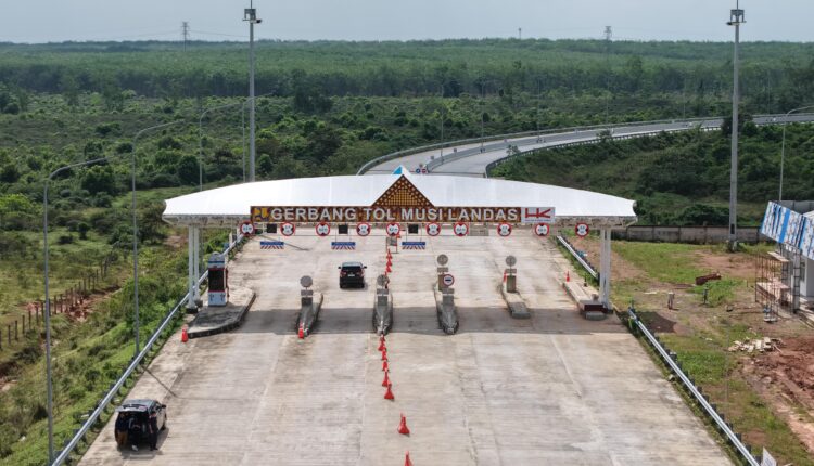 Gerbang Tol Musi Landas. (Foto: Dokumen HK)