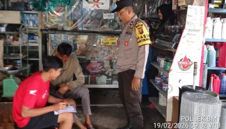 Giat sambang dan himbauan kamtibmas Polsek Buay Madang Timur.