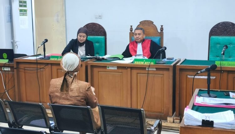 Hakim Tunggal Rimdan (tengah) memimpin sidang lanjutan praperadilan terkait sah atau tidaknya penghentian penyidikan (SP3) oleh Ditreskrimum Polda Sumsel di Pengadilan Negeri Palembang, Sumatra Selatan.