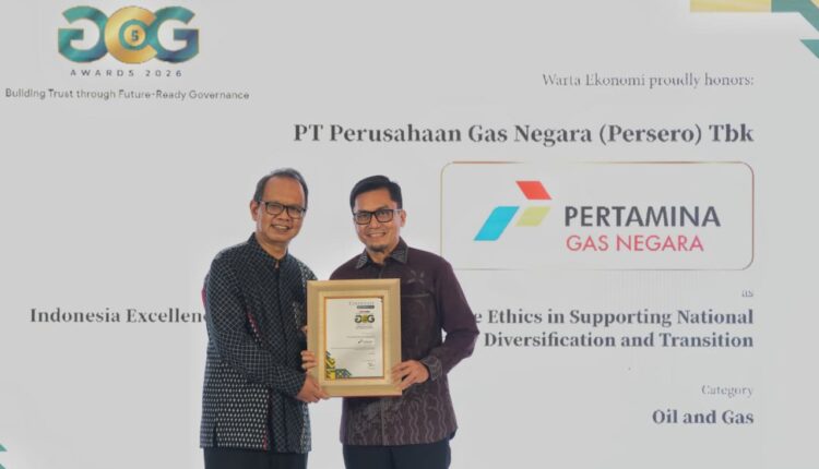 PGN raih penghargaan Indonesia Excellence Good Coorporate Governance Awards 2026.