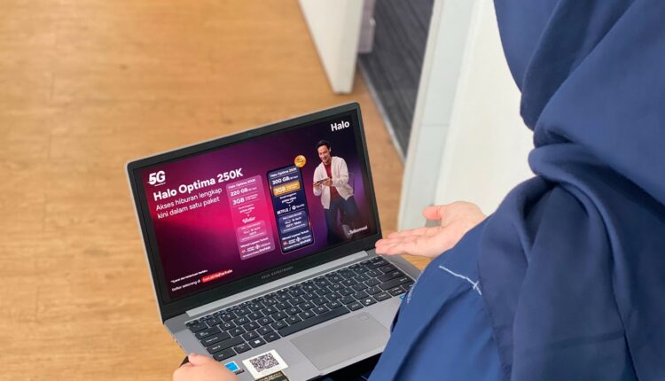 Paket pascabayar Telkomsel Halo Optima siap temani aktivitasmu dengan kuota hingga 300 GB dan akses prioritas 5G. Daftar sekarang melalui aplikasi MyTelkomsel atau kunjungi GraPARI terdekat.