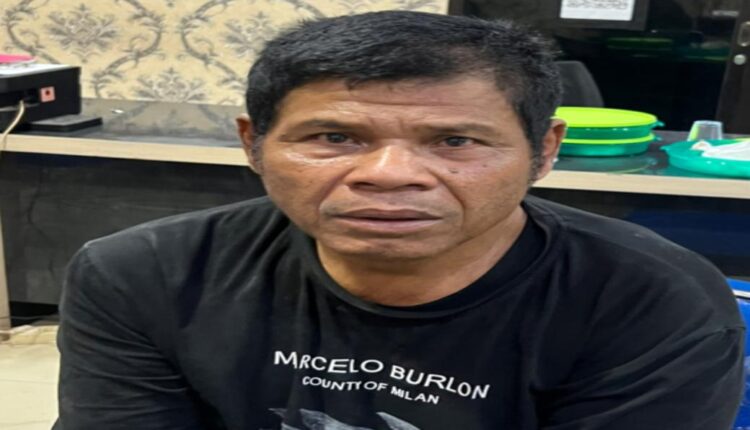 PR Als GR Bin SR (62), salah satu dari 10 pelaku perampokan yang berhasil diamankan Polres OKU Timur.