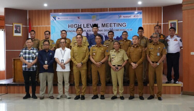 Rapat High Level Meeting (HLM) TPID Kabupaten OKI TW I Tahun 2025, pada Senin (10/03/25). 