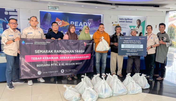 Semarak Ramadhan 1446H Karyawan XL Axiata berbagi kebaikan di Sumatera.