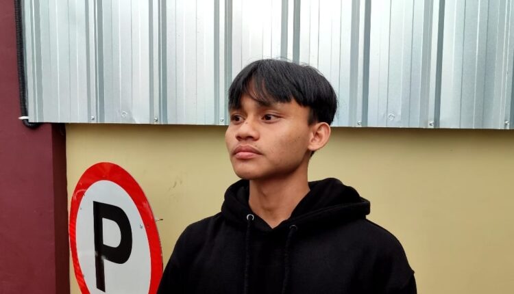 Korban Usai membuat Laporan Polisi.