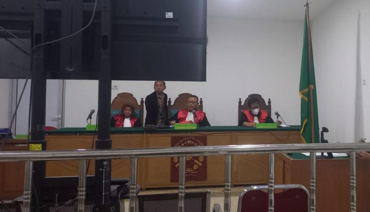 Suasana persidangan di PN Palembang.