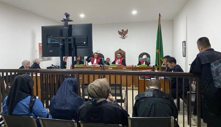 Suasana persidangan di PN Palembang.