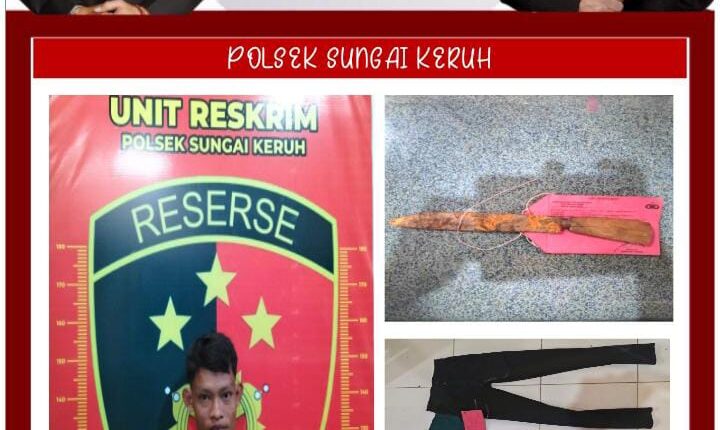 Pelaku berikut barang bukti diamankan Polisi..