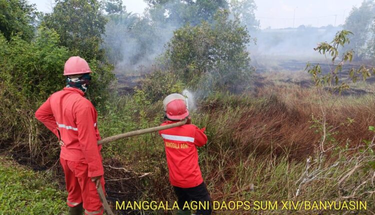 Ilustrasi) pemadaman karhutla di Kabupaten Banyuasin. (Foto: BPBD Sumsel)