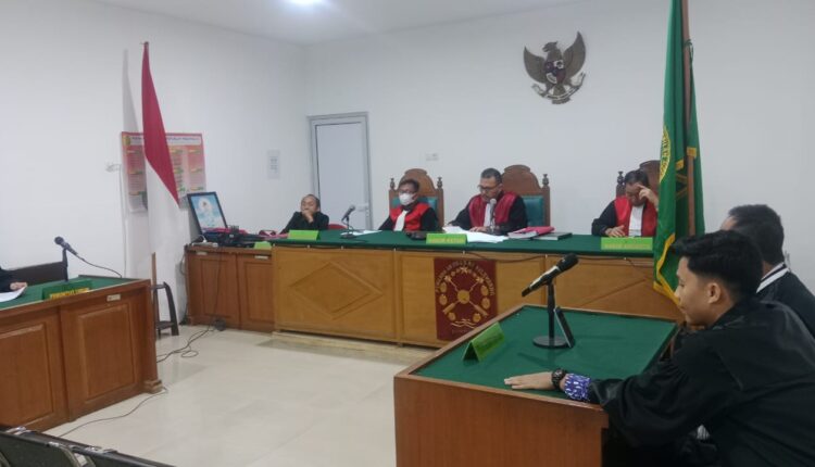 Sidang pembacaan putusan terhadap terdakwa Yusnita di PN Palembang.