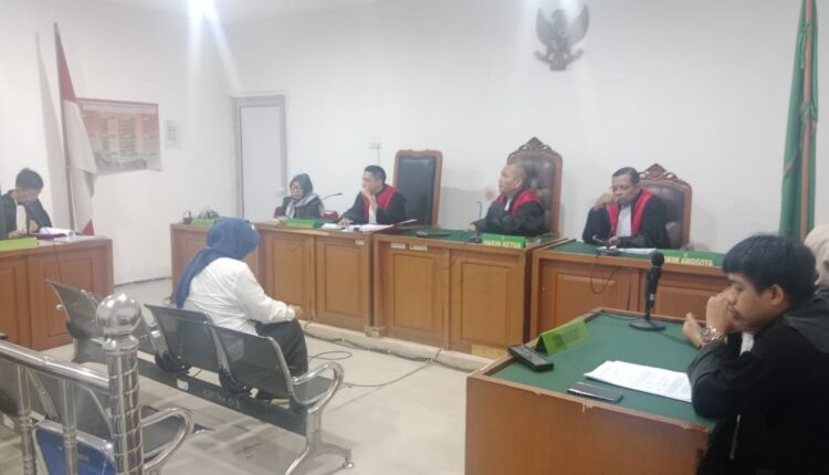 Sidang digelar di PN Palembang pembacaan tuntutan terdakwa Weni Aryanti.