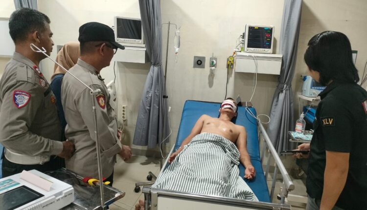 Korban saat dirawat di Rumah Sakit.