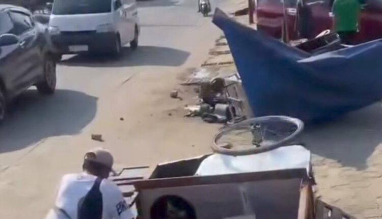 Hasil cuplikan CCTV di lokasi kejadian.