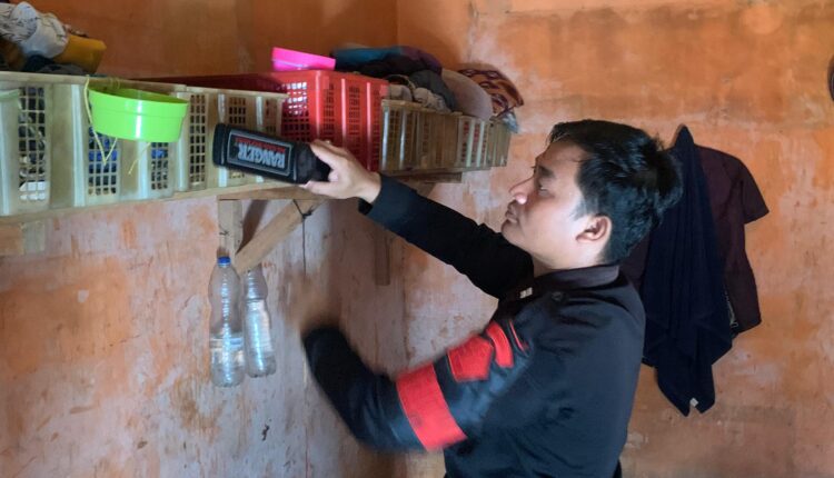 Blok hunian warga binaan Rutan Baturaja dirazia.