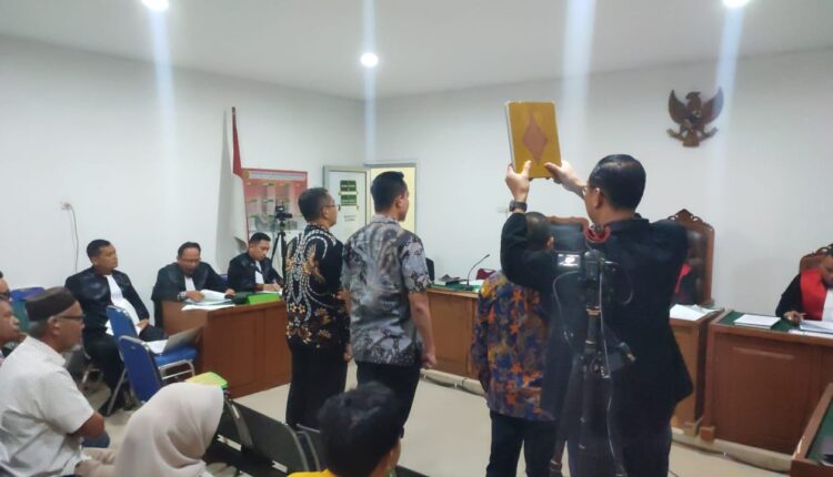 Para saksi dihadirkan dipersidangan PN Tipikor Palembang.