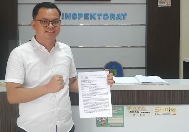 Advokat, Reno Wardono menyampaikan pengaduan resmi kepada Bupati Musi Banyuasin.