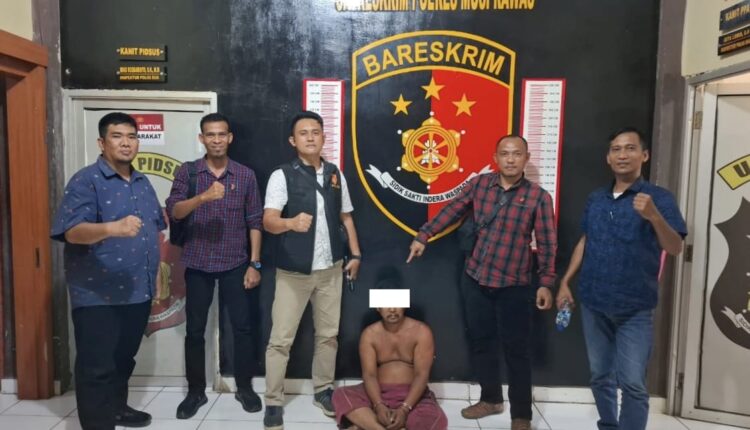 Tersangka diamankan di Polres Musi Rawas.