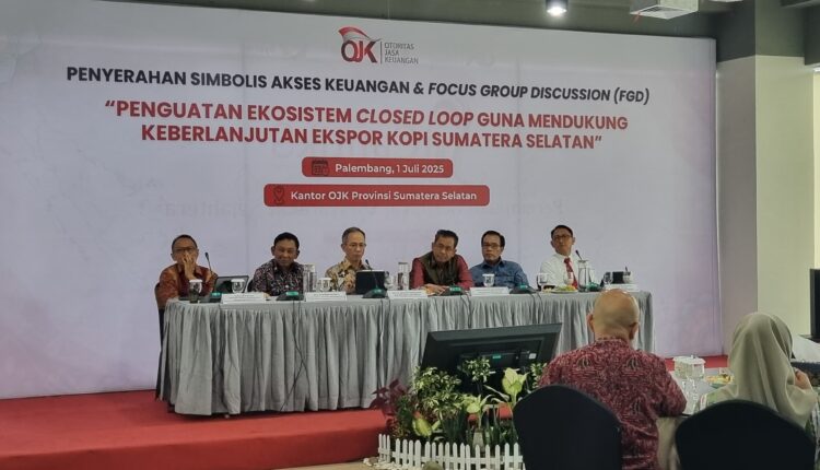OJK Sumsel bersama Pemprov Sumsel Perkuat sinergi pembiayaan produktif komoditas kopi.