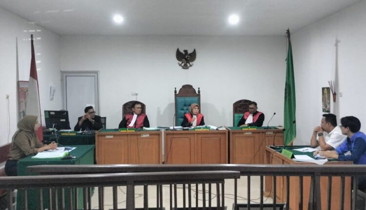 Suasana sidang di PN Palembang.