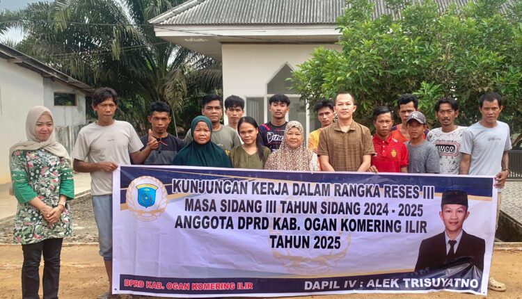 Giat Kunker dalam rangka Reses III di Desa Talang Rimba, Kecamatan Cengal, Kabupaten OKI.