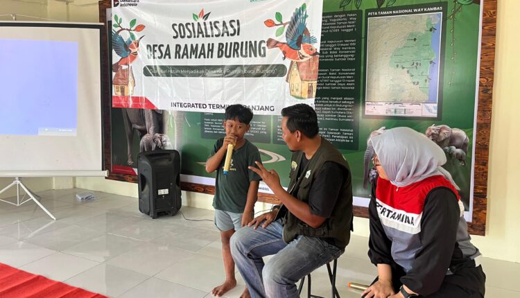 Sosialisasi desa ramah burung.