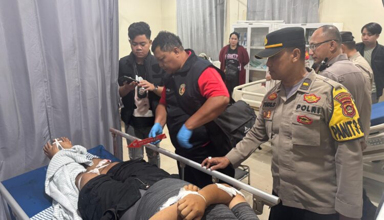 Korban di rumah sakit.