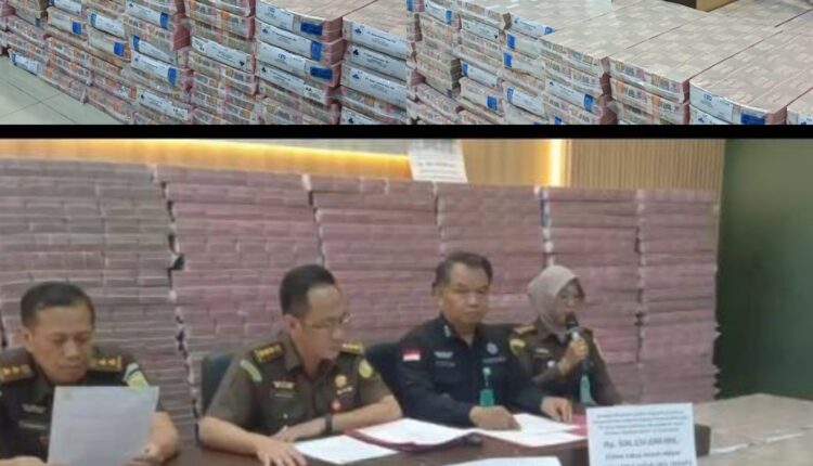 Kejati sita uang sebesar Rp 506 Milar, kasus dugaan korupsi kredit Bank BUMN.