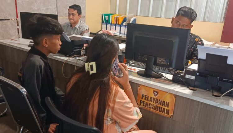 Korban membuat Laporan Polisi.