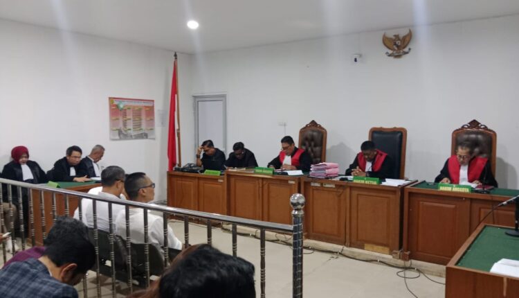 Suasana persidangan kasus dugaan korupsi di PUPR Banyuasin.