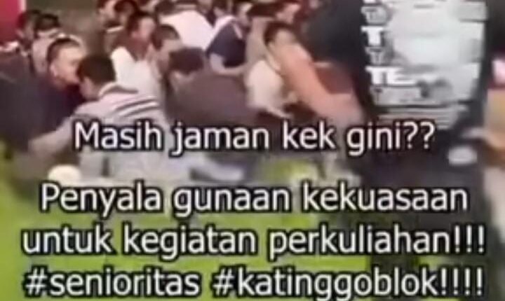 Video senior menyuruh junior ciuman sesama teman saat PKKMB.