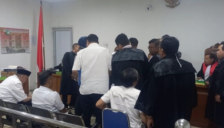 Suasana persidangan dugaan korupsi sawit di PN Tipikor Palembang.