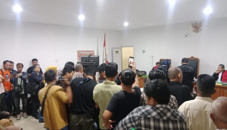 Suasana persidangan di PN Tipikor Palembang.
