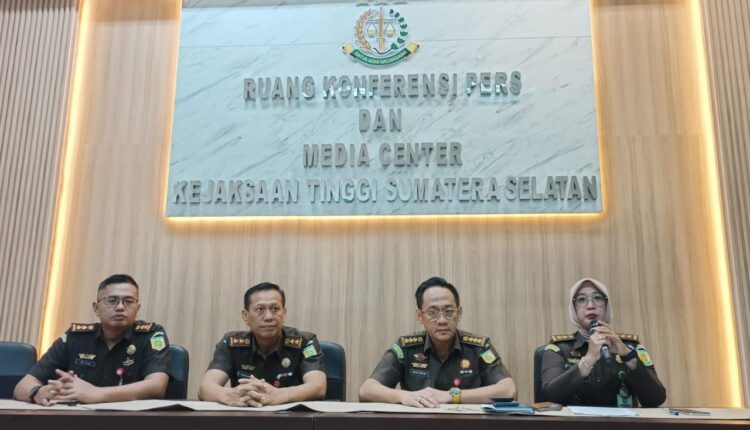 Saat gelar Konperensi Pers digedung kejati Sumsel
