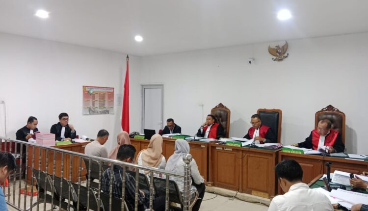 Lima orang saksi dihadirkan dipersidangan yang digelar di PN Tipikor Palembang.