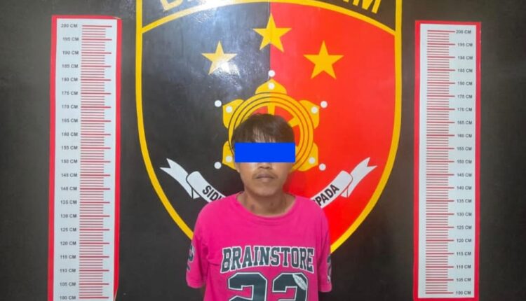 Pelaku saat diamankan di Polres Mura. (Foto: Dokumen Polisi)