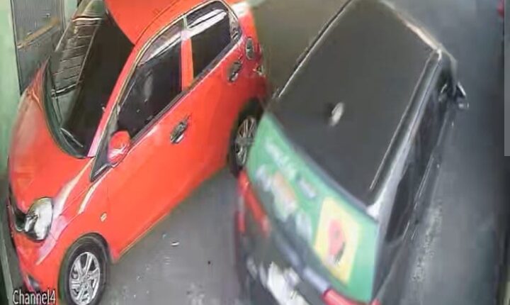 Mobil yang digunakan pelaku percobaan penculikan terekam kamera CCTV.