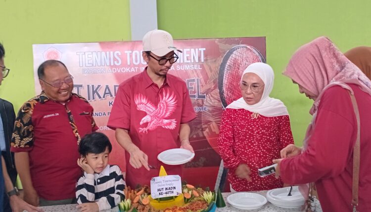 HUT ke-40, Ikadin Sumsel gelar syukuran dan lomba tenis.