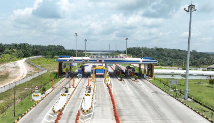 Gerbang tol hasil karya Hutama Karya. (Foto: dokumen HK)